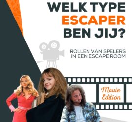 Type escapers - rollen van spelers in een escape room
